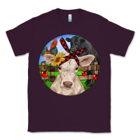 Plum Christmas Charolais Calf Black Angus Bull And Roos Classic Tee - RanaPortraitStore