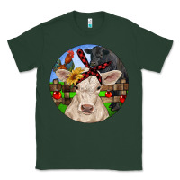 Sports Green Christmas Charolais Calf Black Angus Bull And Roos Classic Tee - RanaPortraitStore