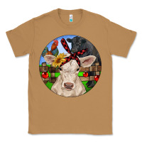 Toasted Coconut Christmas Charolais Calf Black Angus Bull And Roos Classic Tee - RanaPortraitStore
