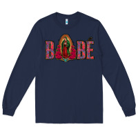 Navy Bebe Our Lady Of Guadalupe Long Sleeve Tee - Jasminsmagicworld