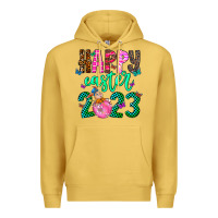Antique Gold Happy Easter Premium Hoodie - CowhideDigitalArt