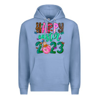 Colony Blue Happy Easter Premium Hoodie - CowhideDigitalArt