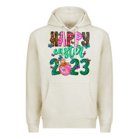 Oatmeal Heather Happy Easter Premium Hoodie - CowhideDigitalArt
