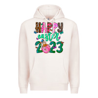 Pale Pink Happy Easter Premium Hoodie - CowhideDigitalArt