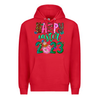 Red Happy Easter Premium Hoodie - CowhideDigitalArt