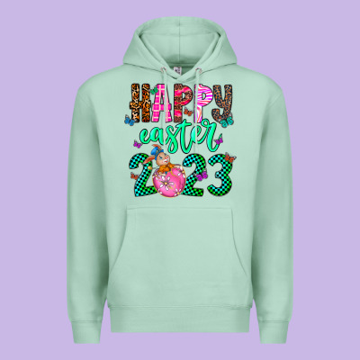Happy Easter Premium Hoodie Designed By Cowhidedigitalart