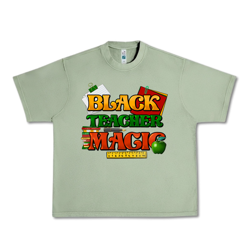 Black Teacher Magic Urban Heavy Tee by HowdyJamesFarm | Teevron