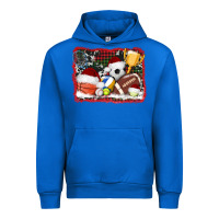 Cobalt christmas sports background Urban Hoodie - AdoDesignShop