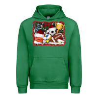 Emerald christmas sports background Urban Hoodie - AdoDesignShop