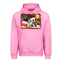 Fuchsia Pink christmas sports background Urban Hoodie - AdoDesignShop