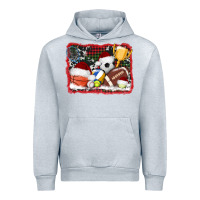 Heather Grey christmas sports background Urban Hoodie - AdoDesignShop