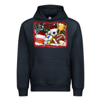 Navy christmas sports background Urban Hoodie - AdoDesignShop