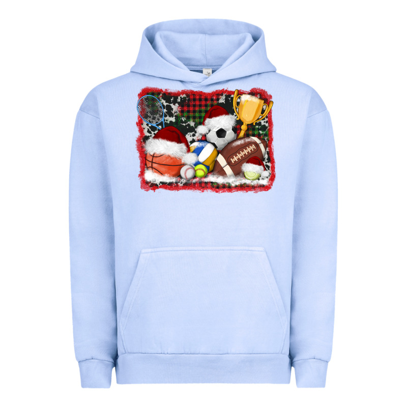 Christmas Sports Background Urban Hoodie by AdoDesignShop | Teevron