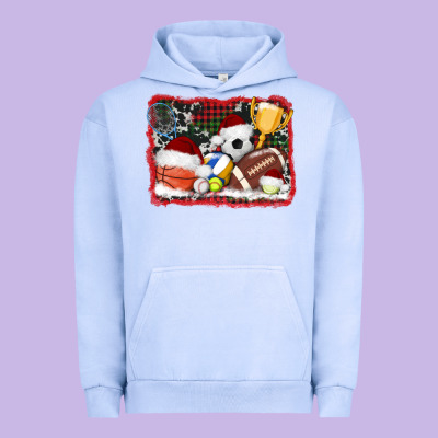 Christmas Sports Background Urban Hoodie Designed By Adodesignshop