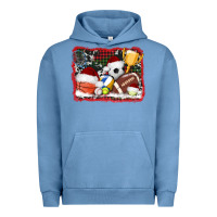 Pigment Pebble Blue christmas sports background Urban Hoodie - AdoDesignShop