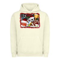 Pigment Pistachio christmas sports background Urban Hoodie - AdoDesignShop