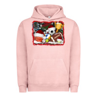 Pigment Salmon christmas sports background Urban Hoodie - AdoDesignShop