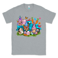 Heather Grey Easter gnomies with truck Easter Day Classic Tee - HowdyJamesFarm