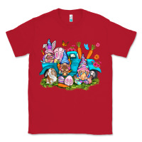 Red Easter gnomies with truck Easter Day Classic Tee - HowdyJamesFarm