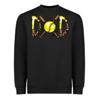 Black dad softball Heavyweight Sweatshirt - RacoonDesign