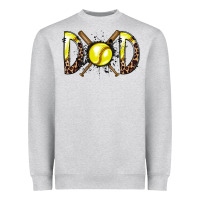 Heather Grey dad softball Heavyweight Sweatshirt - RacoonDesign