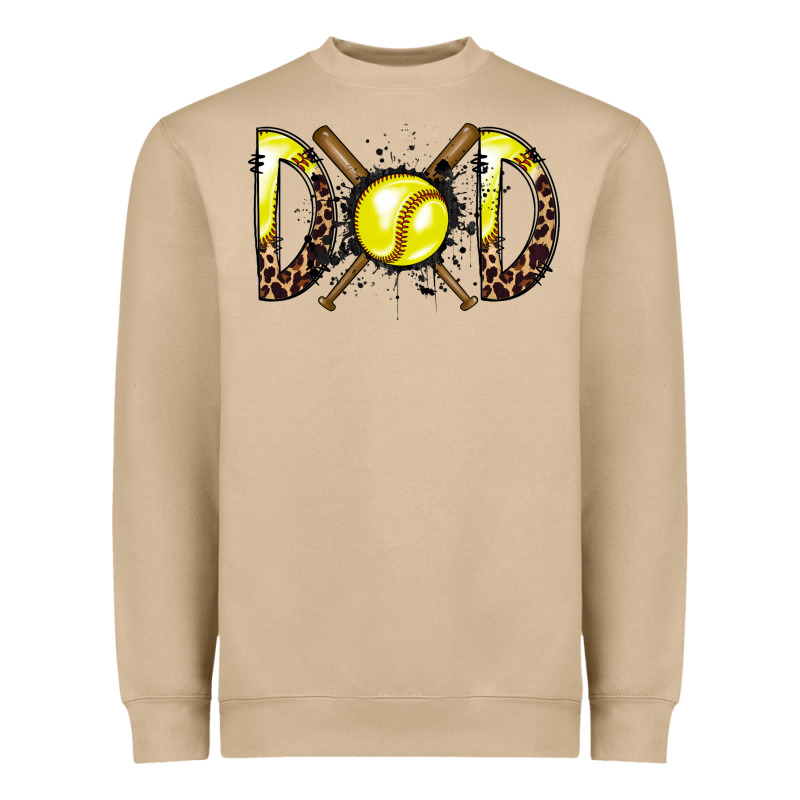 Dad Softball Heavyweight Sweatshirt by RacoonDesign | Teevron