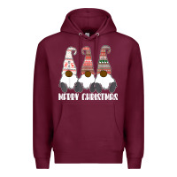 Burgundy african american gnome halloween thanksgiving christmas Premium Hoodie - longCreatives