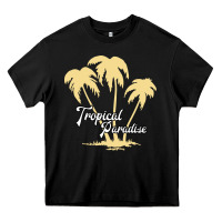 Black Tropical Paradise Heavy Core Tee - Bettercallsaul