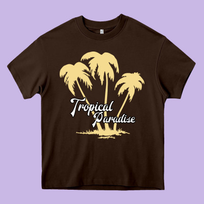 Tropical Paradise Heavy Core Tee Designed By Bettercallsaul