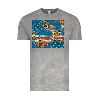 Cloud Rock leopard glitter american flag Vintage Tee - CowGirlArtShop
