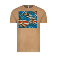 Vintage Camel leopard glitter american flag Vintage Tee - CowGirlArtShop