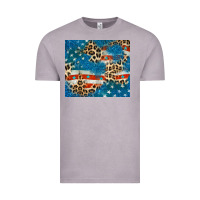 Vintage Zinc leopard glitter american flag Vintage Tee - CowGirlArtShop