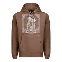 Chestnut The Lovers Tarot Card Skeleton Valentines Halloween Occult Premium Hoodie - longCreatives