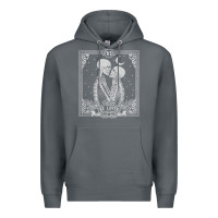 Rock The Lovers Tarot Card Skeleton Valentines Halloween Occult Premium Hoodie - longCreatives