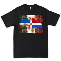 Black Mexican and Puerto Rico Flag Premium Tee - texasbilliewilder