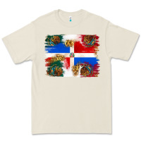 Bone Mexican and Puerto Rico Flag Premium Tee - texasbilliewilder