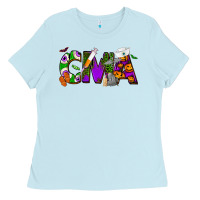 Baby Blue Halloween CMA Certified Medical Assistant Ladies Tee - NancyCooperArtShop