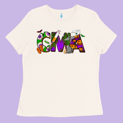 Halloween Cma Certified Medical Assistant Ladies Tee Designed By Nancycooperartshop
