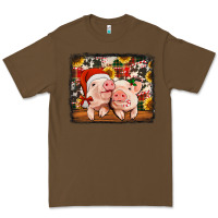Cacao christmas pigs Premium Tee - Jasminsmagicworld
