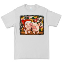 Dove Grey christmas pigs Premium Tee - Jasminsmagicworld