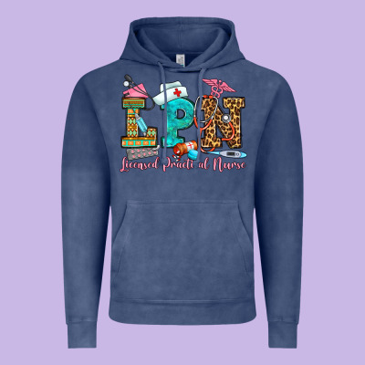 Licensed Practical Nurse Vintage Hoodie Designed By Oliviacreatesart