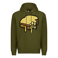 Army Green foodie t  shirt grilled cheese sandwich t  shirt Premium Hoodie - longCreatives