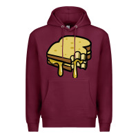 Burgundy foodie t  shirt grilled cheese sandwich t  shirt Premium Hoodie - longCreatives