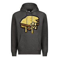 Charcoal Heather foodie t  shirt grilled cheese sandwich t  shirt Premium Hoodie - longCreatives