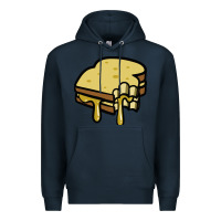 Navy foodie t  shirt grilled cheese sandwich t  shirt Premium Hoodie - longCreatives