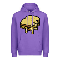 Purple foodie t  shirt grilled cheese sandwich t  shirt Premium Hoodie - longCreatives