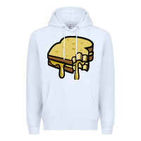 White foodie t  shirt grilled cheese sandwich t  shirt Premium Hoodie - longCreatives