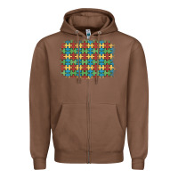 Chestnut autism awareness background Zipper Hoodie - Artiststas
