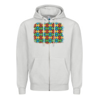 Dove Grey autism awareness background Zipper Hoodie - Artiststas