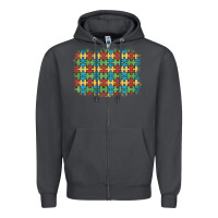 Smoke autism awareness background Zipper Hoodie - Artiststas